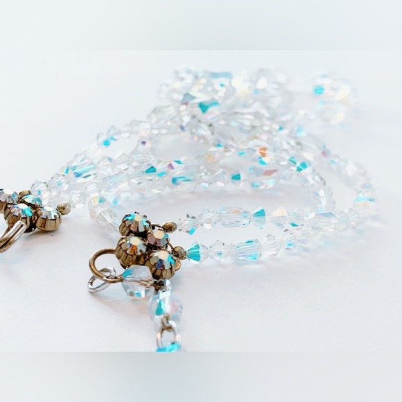 Beautiful Mid-Century Austrian Crystal Beaded Necklace - Picture 10 of 12